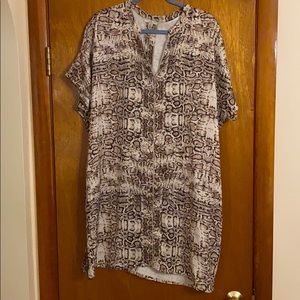 H by Halston Snake Print Dress Size Large